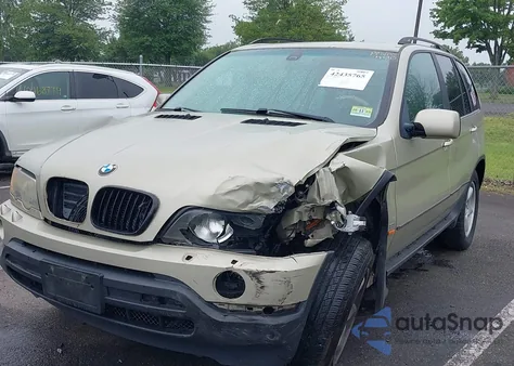 2002 BMW X5 3.0I из США, поврежденный, VIN 5UXFA53552LP57617